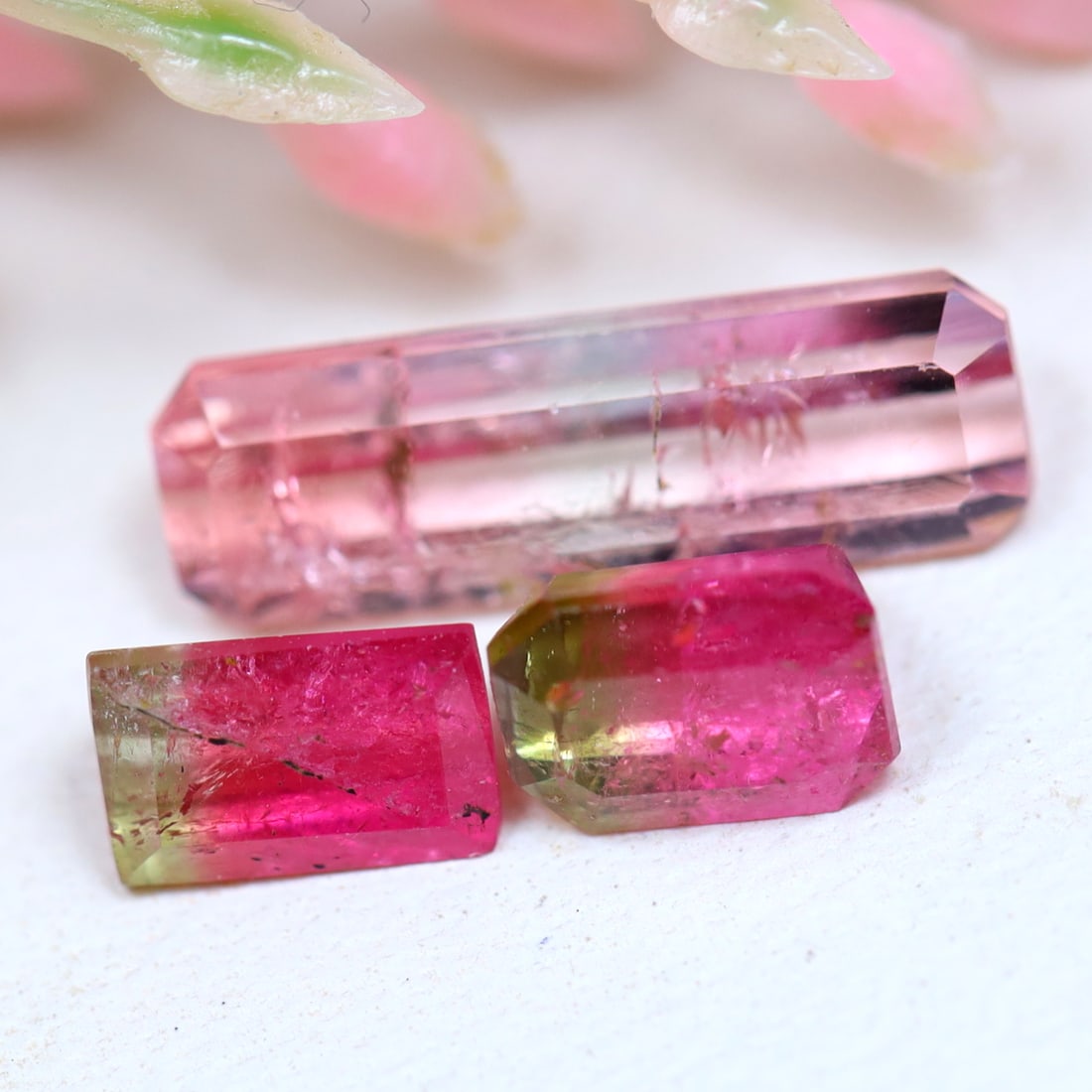 Tourmaline 2.70Ct Emerald Cut Natural Bi-Color Afghanistan Tourmaline: Ksmith Jewels Global Welcome to our auction house, today auction brought to you by Ksmith Jewels Global based in Penang, Malaysia specialize in all kinds of opal and color gemstone both in manufacturi