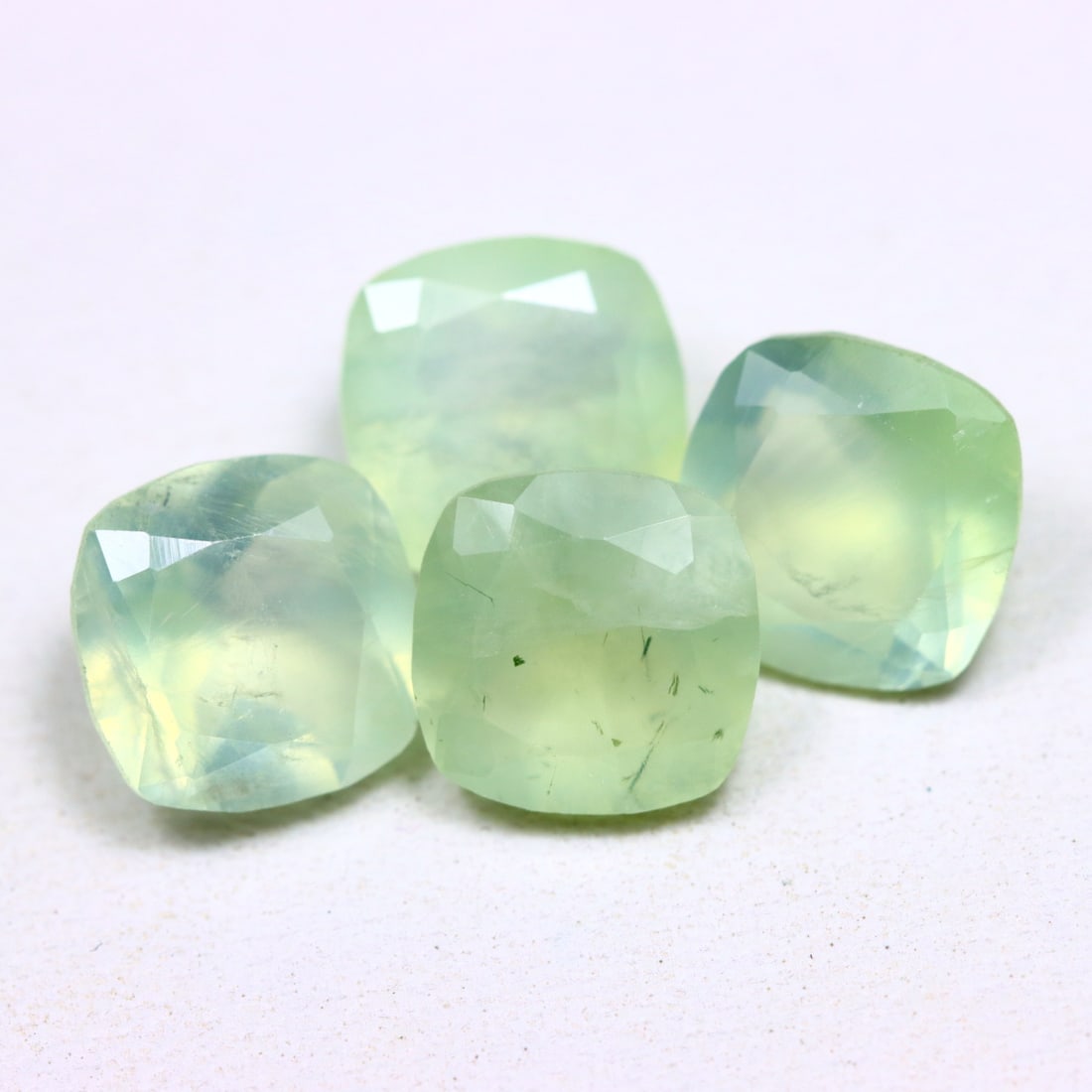 Prehnite 5.77Ct Natural Unheated Green Brazil Prehnite Pair (1 of 2)
