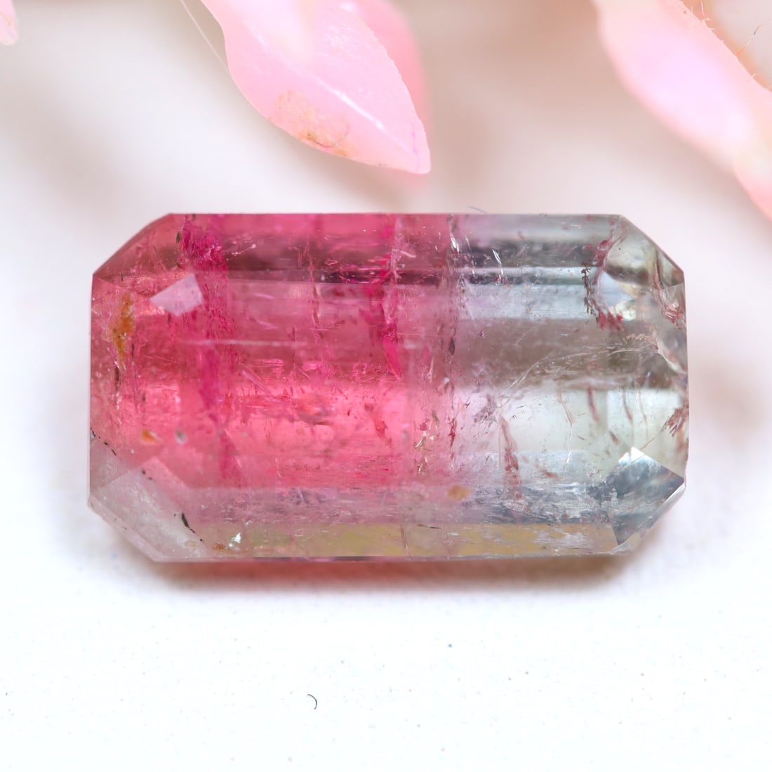 Bi-Color Tourmaline 2.30Cts Natural Afghanistan Bi-Color Tourmaline Gemstone (1 of 2)