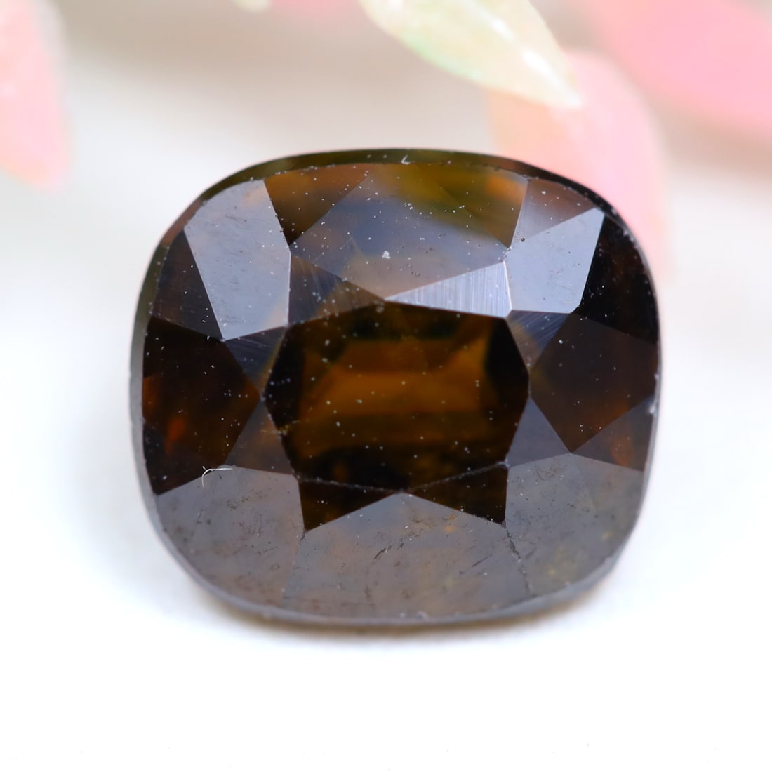 Sphene 2.74Ct Natural Cushion Cut Unheated Yellowish Brown Sphene: Ksmith Jewels Global Welcome to our auction house, today auction brought to you by Ksmith Jewels Global based in Penang, Malaysia specialize in all kinds of opal and color gemstone both in manufacturi