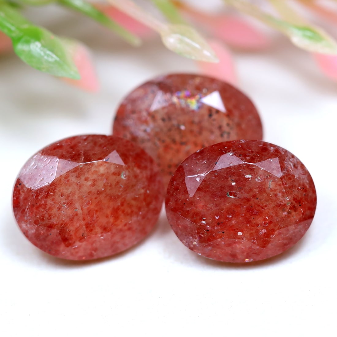 Strawberry Quartz 8.29Ct Natural Orangey Pink Strawberry Quartz: Ksmith Jewels Global Welcome to our auction house, today auction brought to you by Ksmith Jewels Global based in Penang, Malaysia specialize in all kinds of opal and color gemstone both in manufacturi