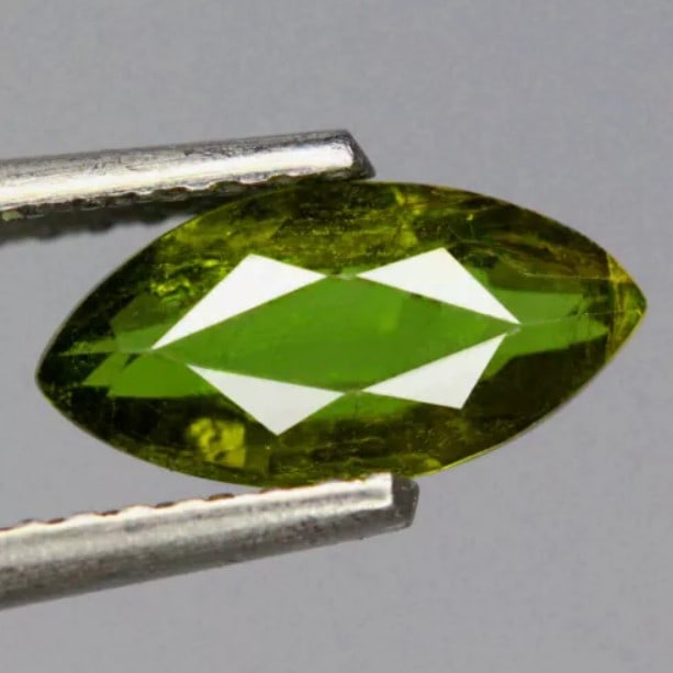 Tourmaline 0.87Ct Marquise Cut Natural Mozambique Green Tourmaline (1 of 1)