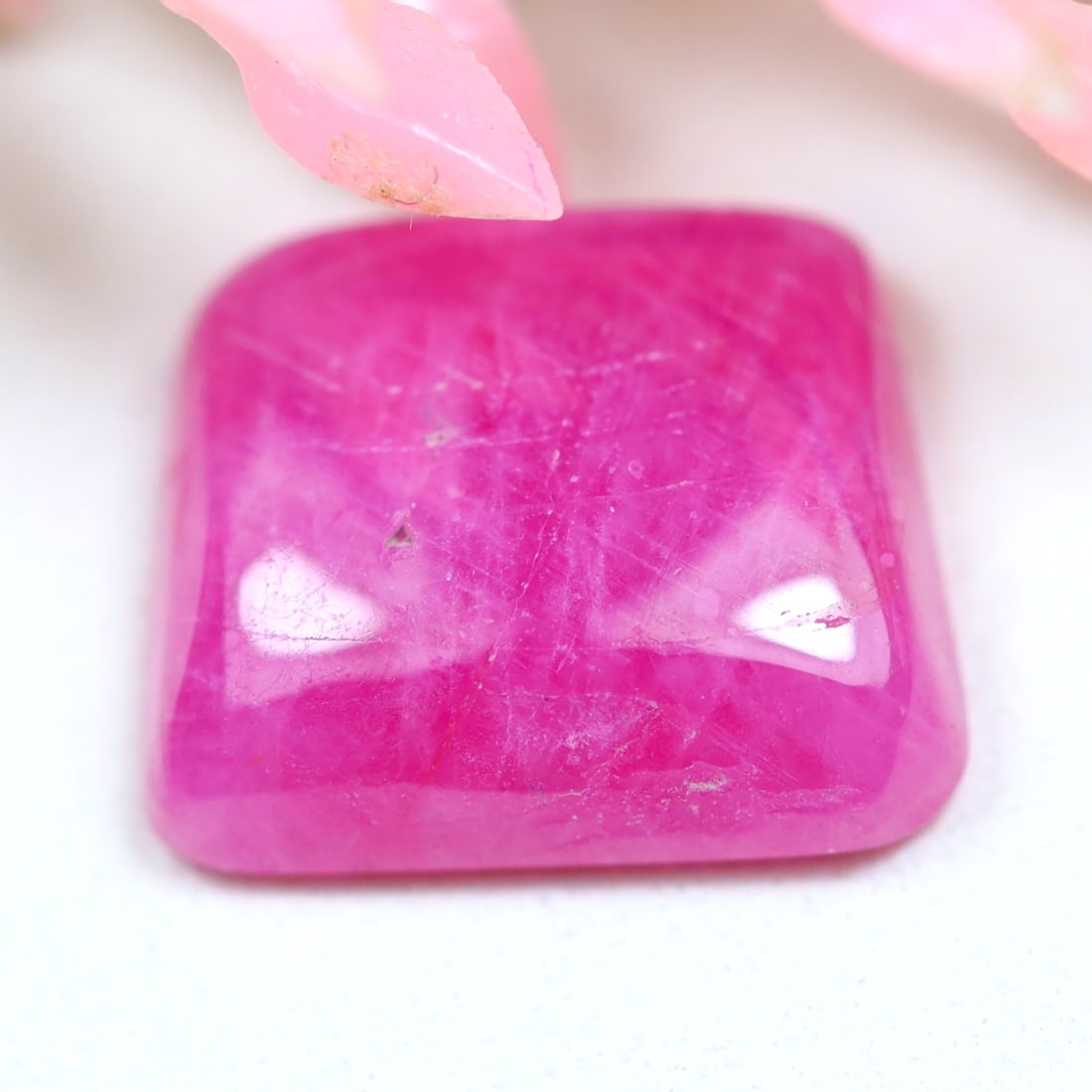 3.97Ct Natural Fancy Cabochon Mozambique Pink Ruby (1 of 2)