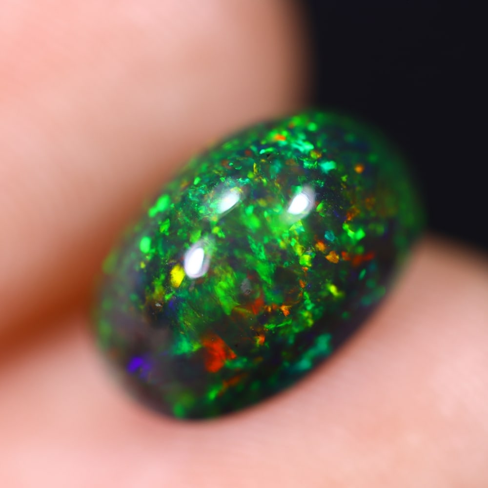 2.38Ct Welo Black Opal Polished - Ethiopian Opal, 189B: Ksmith Heritage Auctioneers Welcome to our auction house, today auction brought to you by Ksmith Heritage Auctioneers based in Penang, Malaysia specialize in all kinds of opal and color gemstone both