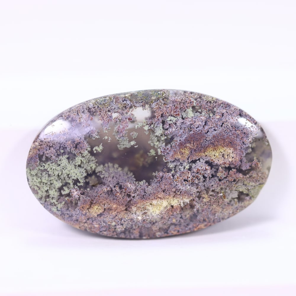 28.06Ct Moss Agate Cabochon - Polished - 33x20mm Approx, 825E: Ksmith Heritage Auctioneers Welcome to our auction house, today auction brought to you by Ksmith Heritage Auctioneers based in Penang, Malaysia specialize in all kinds of opal and color gemstone both