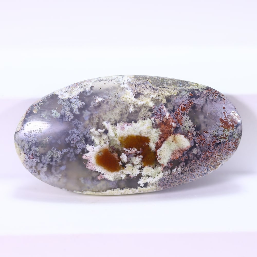 3.48Ct Moss Agate Cabochon - Polished - 37x19mm Approx, 1149E: Ksmith Heritage Auctioneers Welcome to our auction house, today auction brought to you by Ksmith Heritage Auctioneers based in Penang, Malaysia specialize in all kinds of opal and color gemstone both