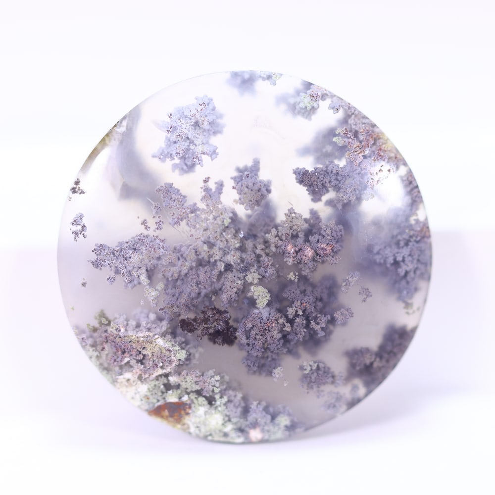 43.71Ct Moss Agate Cabochon - Polished - 30x29mm Approx, 1006E: Ksmith Heritage Auctioneers Welcome to our auction house, today auction brought to you by Ksmith Heritage Auctioneers based in Penang, Malaysia specialize in all kinds of opal and color gemstone both