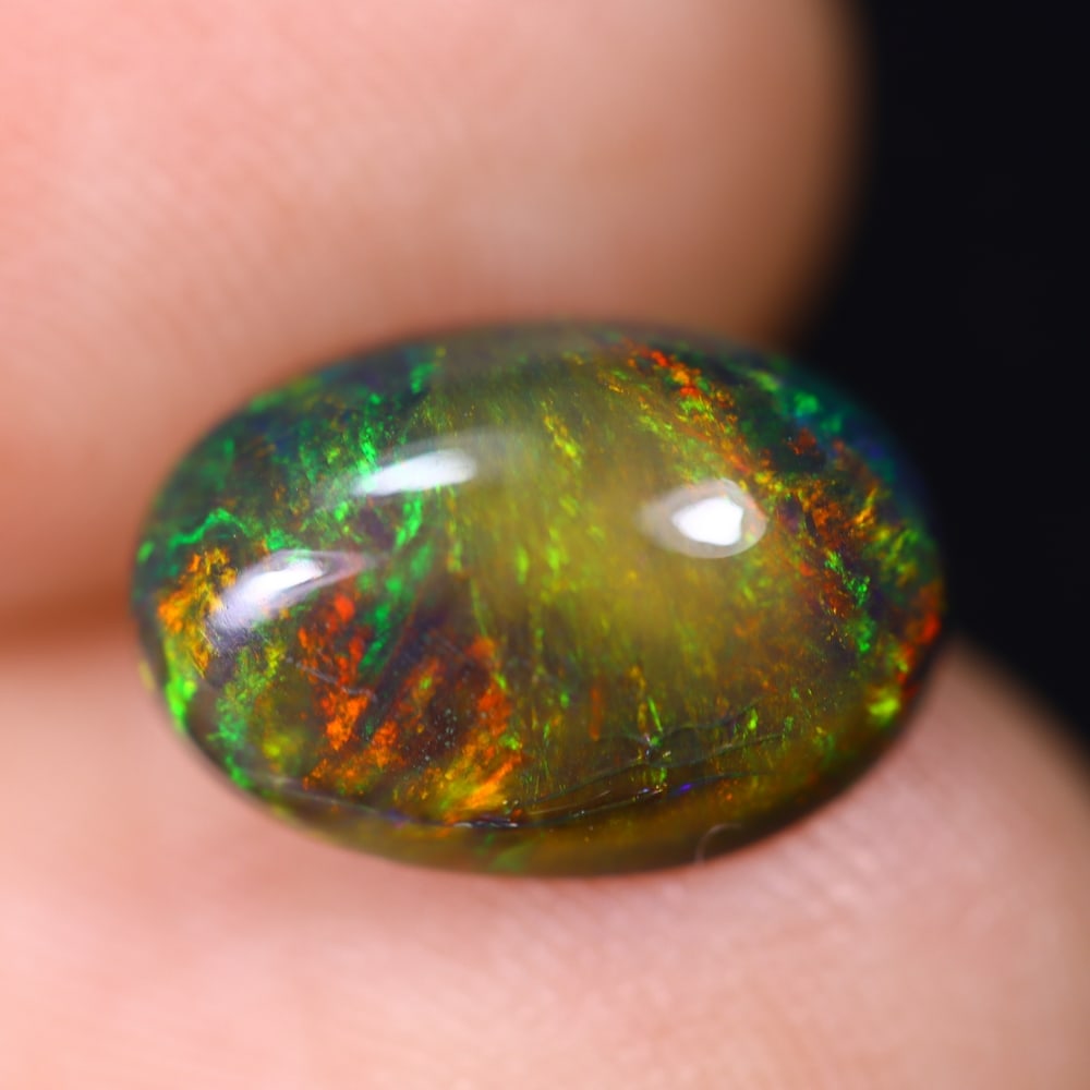 2.08Ct Welo Black Opal Polished - Ethiopian Opal, 580E: Ksmith Heritage Auctioneers Welcome to our auction house, today auction brought to you by Ksmith Heritage Auctioneers based in Penang, Malaysia specialize in all kinds of opal and color gemstone both