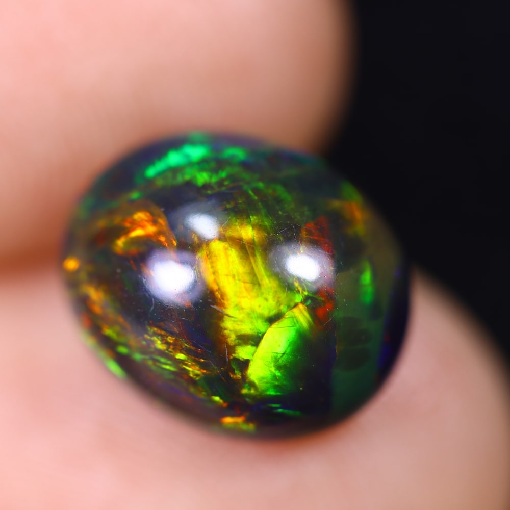 2.41Ct Welo Black Opal Polished - Ethiopian Opal, 1190E: Ksmith Heritage Auctioneers Welcome to our auction house, today auction brought to you by Ksmith Heritage Auctioneers based in Penang, Malaysia specialize in all kinds of opal and color gemstone both