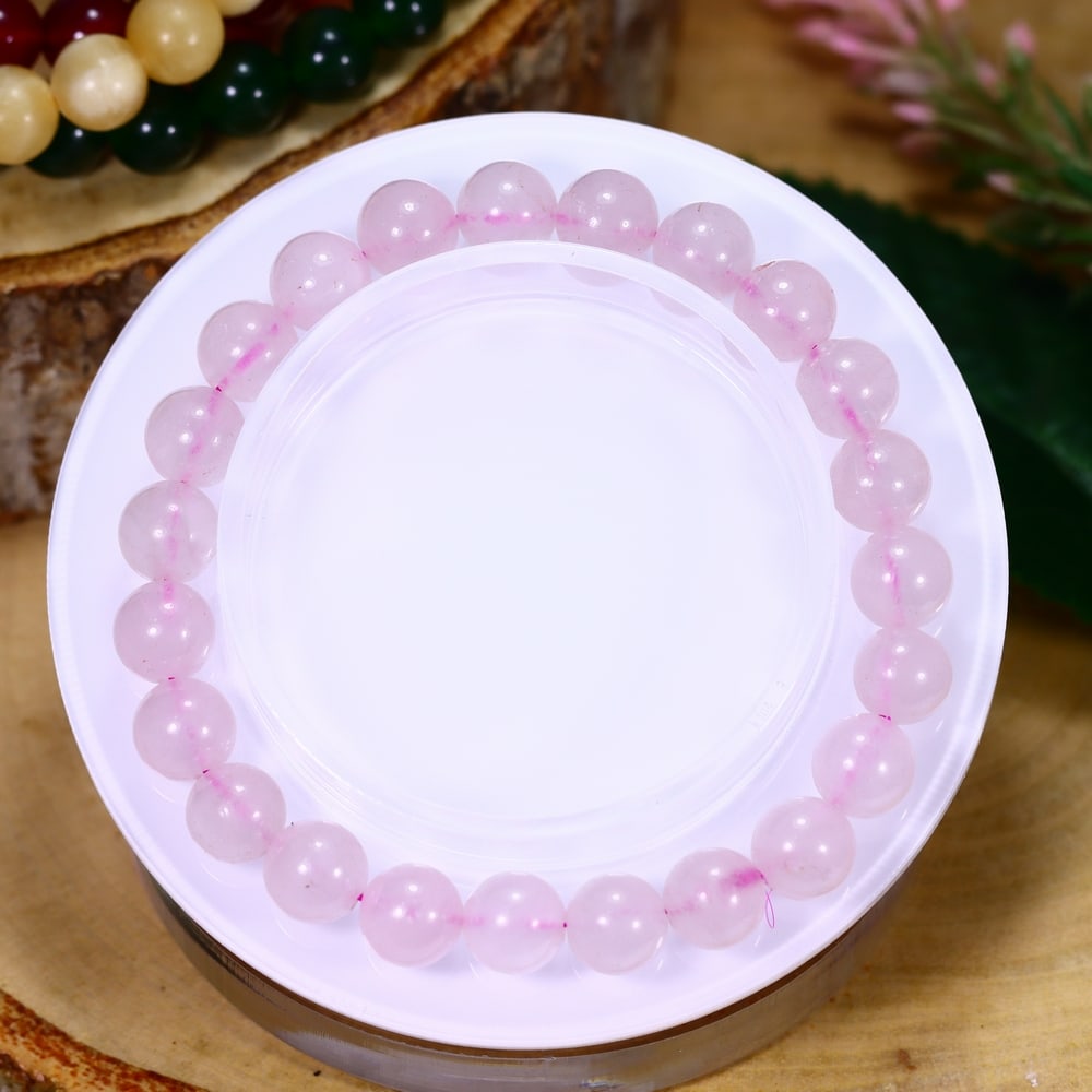 19.17g Rose Quartz Bracelet - Polished Beads, 897B: Ksmith Heritage Auctioneers Welcome to our auction house, today auction brought to you by Ksmith Heritage Auctioneers based in Penang, Malaysia specialize in all kinds of opal and color gemstone both