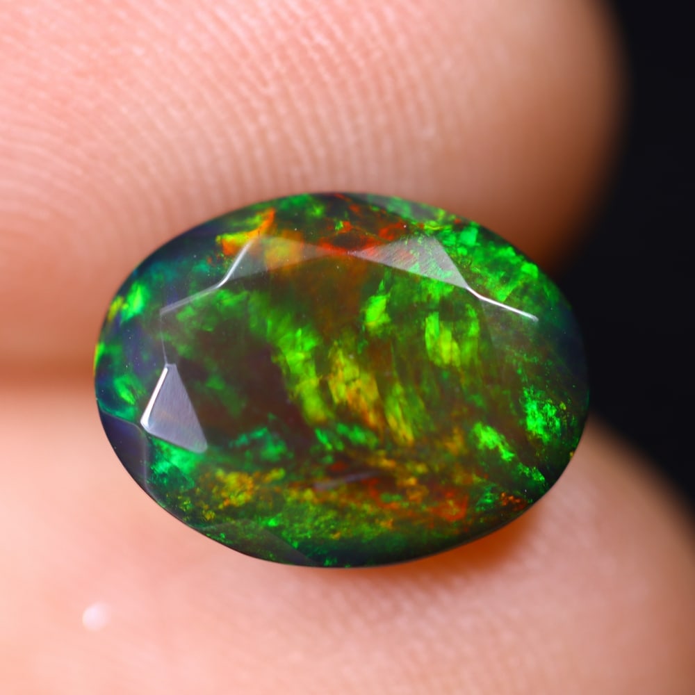1.92Ct Welo Black Opal Faceted Polished - Ethiopian Opal, 797E: Ksmith Heritage Auctioneers Welcome to our auction house, today auction brought to you by Ksmith Heritage Auctioneers based in Penang, Malaysia specialize in all kinds of opal and color gemstone both