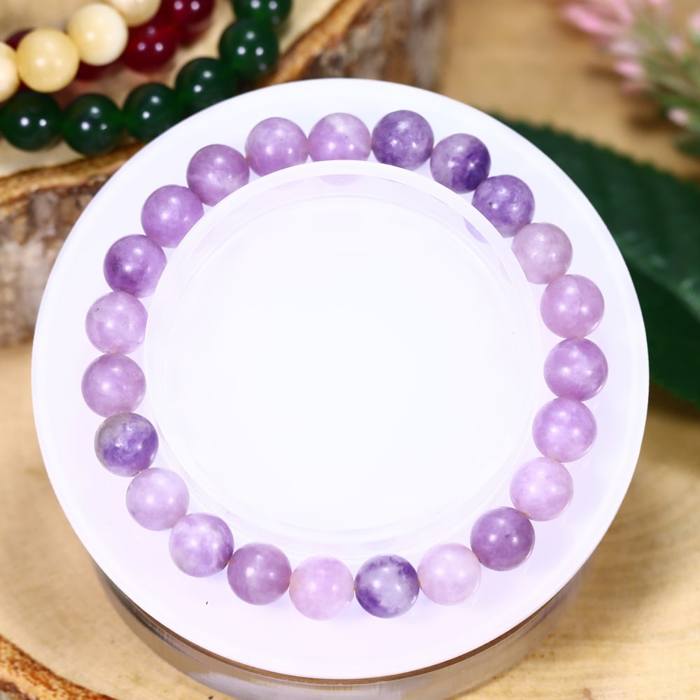 17.88g Purple Amazonite Bracelet - Polished Beads, 806B: Ksmith Heritage Auctioneers Welcome to our auction house, today auction brought to you by Ksmith Heritage Auctioneers based in Penang, Malaysia specialize in all kinds of opal and color gemstone both