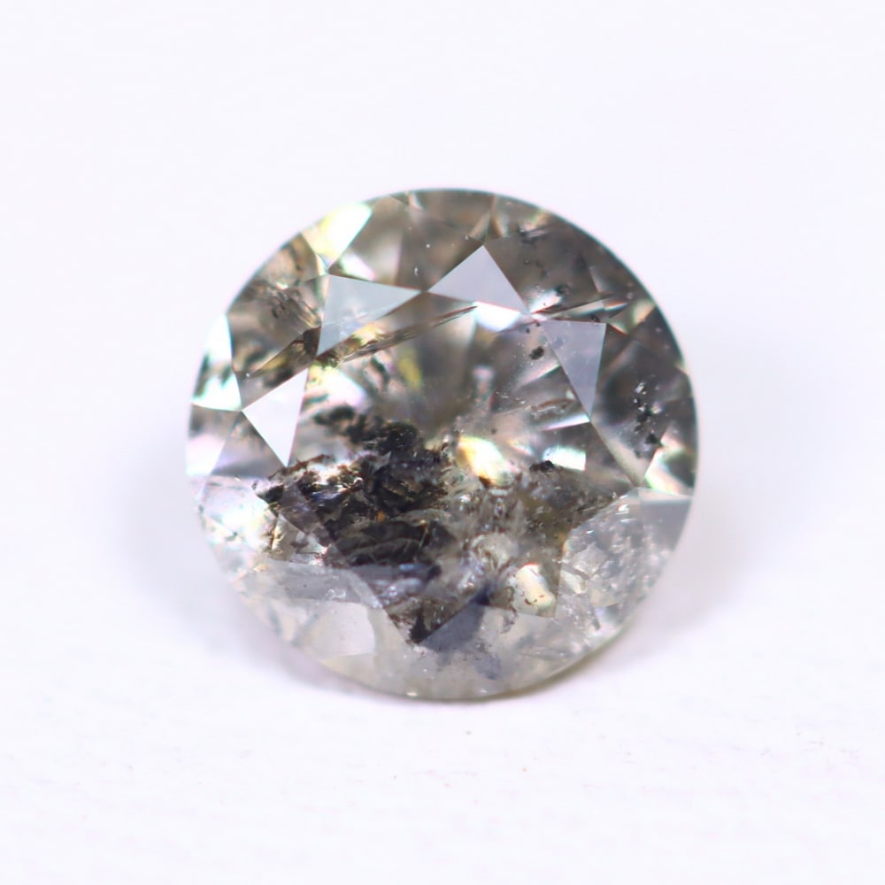 0.42ct Unheated Round Diamond 4.8mm - Natural Diamond, Loose Diamond (1 of 2)