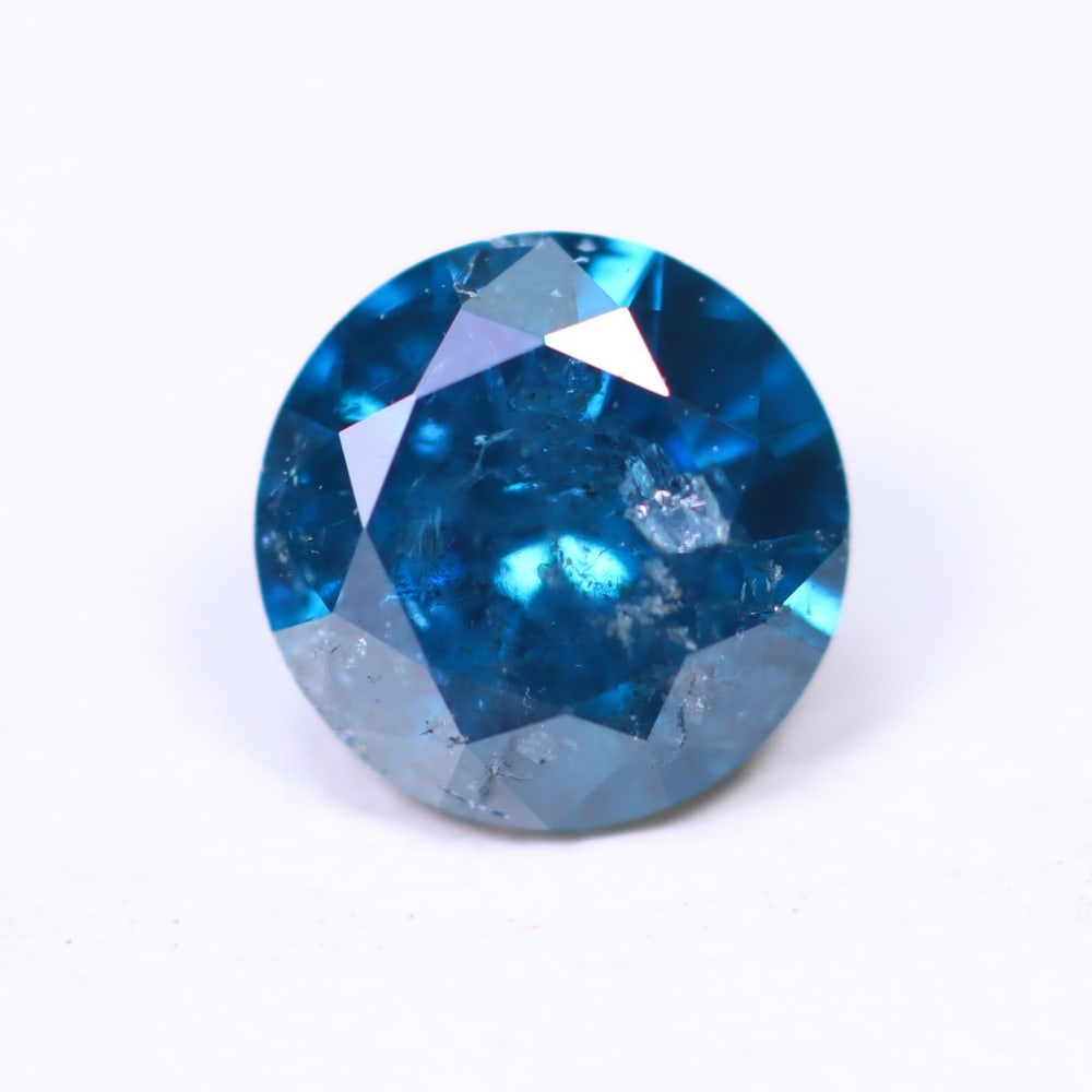 0.46ct Peacock Blue Diamond 4.9mm - Natural Diamond, Loose Diamond: Ksmith Jewels Global Welcome to our auction house, today auction brought to you by Ksmith Jewels Global based in Penang, Malaysia specialize in all kinds of opal, diamond and color gemstone both in ma