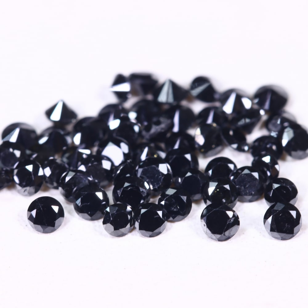 1.25ct 50pcs Black Diamond Lot 1.6mm-1.9mm - Natural Diamond, Loose Diamond: Ksmith Jewels Global Welcome to our auction house, today auction brought to you by Ksmith Jewels Global based in Penang, Malaysia specialize in all kinds of opal, diamond and color gemstone both in ma