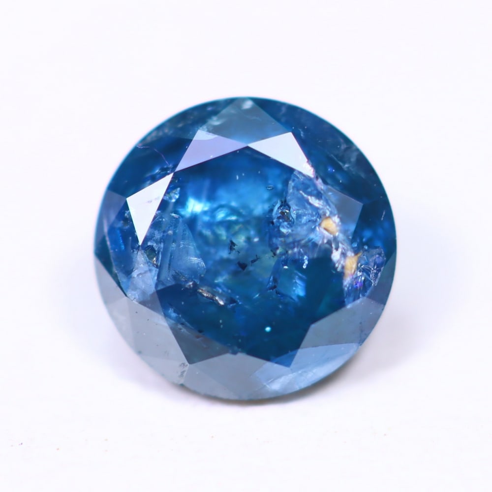 0.64ct Peacock Blue Diamond 5.5mm - Natural Diamond, Loose Diamond: Ksmith Jewels Global Welcome to our auction house, today auction brought to you by Ksmith Jewels Global based in Penang, Malaysia specialize in all kinds of opal, diamond and color gemstone both in ma
