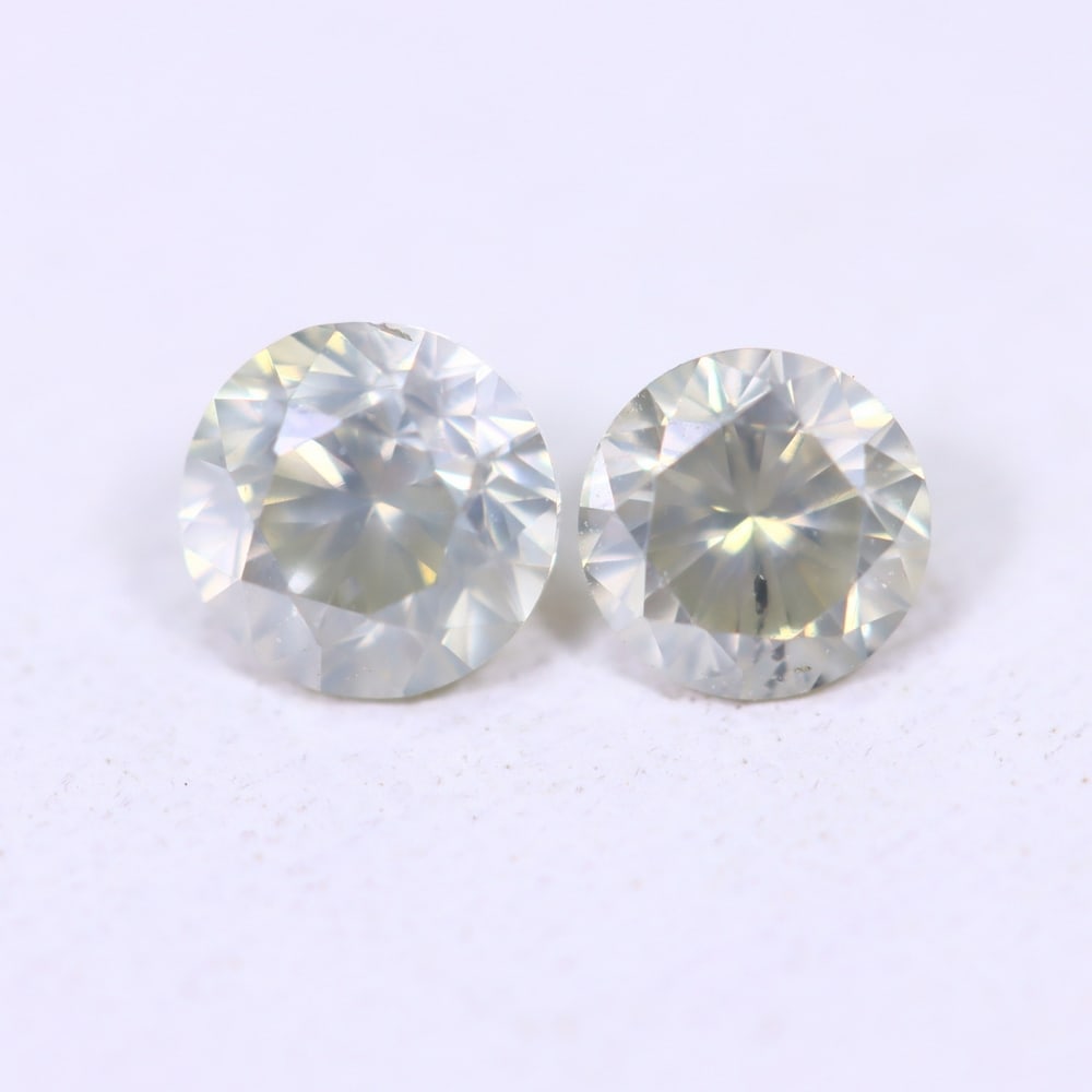 0.41ct 2pcs Unheated Round Diamond 3.5mm - Natural Diamond, Loose Diamond: Ksmith Jewels Global Welcome to our auction house, today auction brought to you by Ksmith Jewels Global based in Penang, Malaysia specialize in all kinds of opal, diamond and color gemstone both in ma