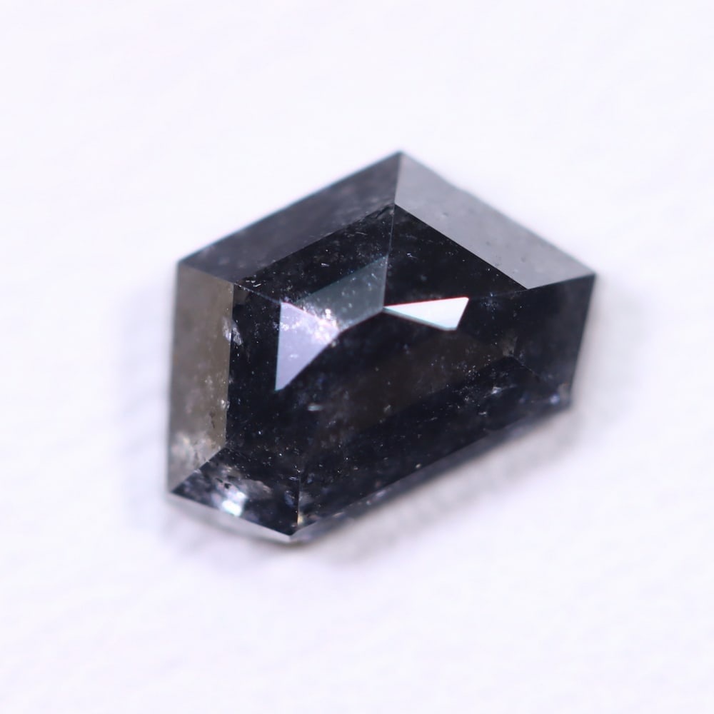 1.12ct Salt and Pepper Diamond 7.7x4.7mm - Natural Diamond, Loose Diamond: Ksmith Jewels Global Welcome to our auction house, today auction brought to you by Ksmith Jewels Global based in Penang, Malaysia specialize in all kinds of opal, diamond and color gemstone both in ma