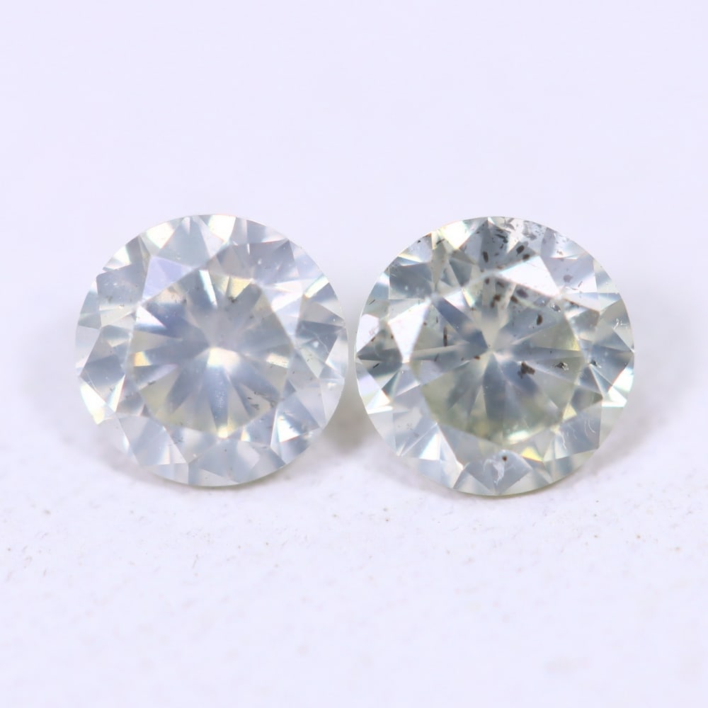 0.36ct 2pcs Unheated Round Diamond 3.5mm - Natural Diamond, Loose Diamond: Ksmith Jewels Global Welcome to our auction house, today auction brought to you by Ksmith Jewels Global based in Penang, Malaysia specialize in all kinds of opal, diamond and color gemstone both in ma