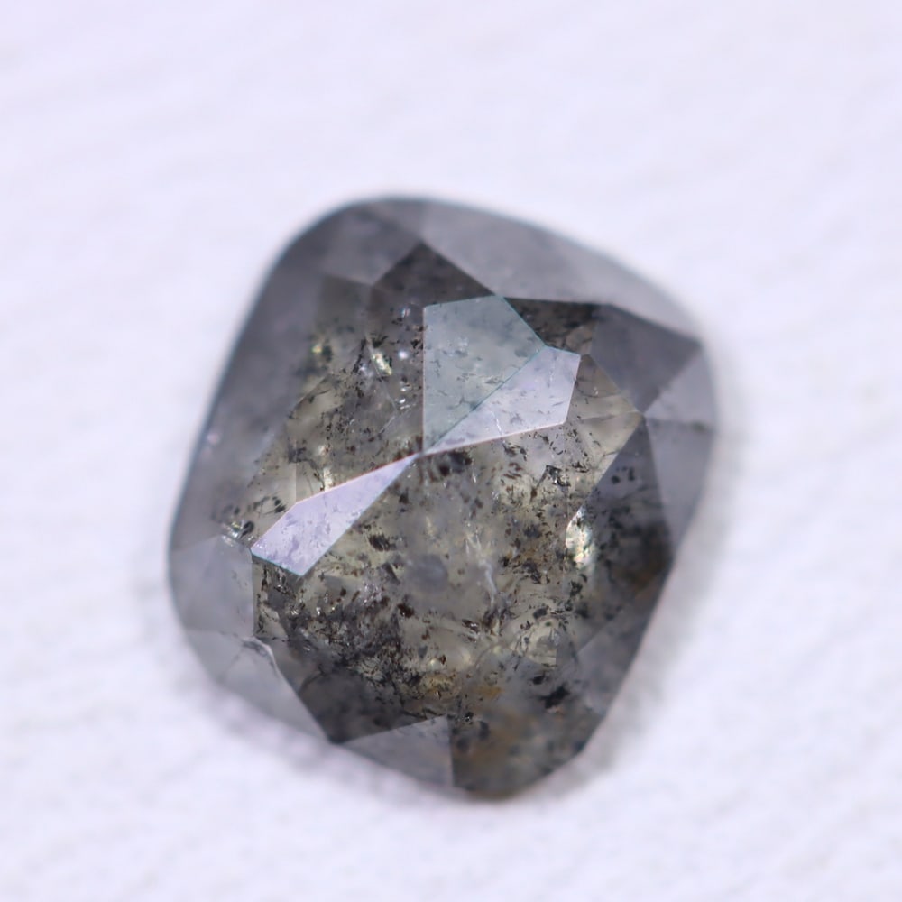 0.73ct Salt and Pepper Diamond 6x5.2mm - Natural Diamond, Loose Diamond: Ksmith Jewels Global Welcome to our auction house, today auction brought to you by Ksmith Jewels Global based in Penang, Malaysia specialize in all kinds of opal, diamond and color gemstone both in ma