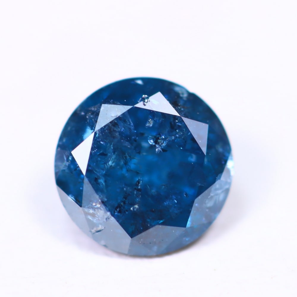 0.58ct Peacock Blue Diamond 5.4mm - Natural Diamond, Loose Diamond: Ksmith Jewels Global Welcome to our auction house, today auction brought to you by Ksmith Jewels Global based in Penang, Malaysia specialize in all kinds of opal, diamond and color gemstone both in ma