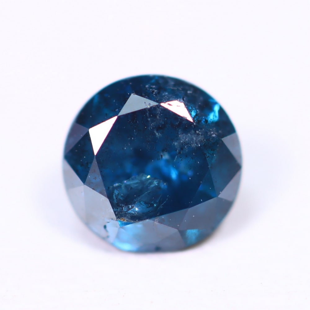 0.60ct Peacock Blue Diamond 5.2mm - Natural Diamond, Loose Diamond: Ksmith Jewels Global Welcome to our auction house, today auction brought to you by Ksmith Jewels Global based in Penang, Malaysia specialize in all kinds of opal, diamond and color gemstone both in ma