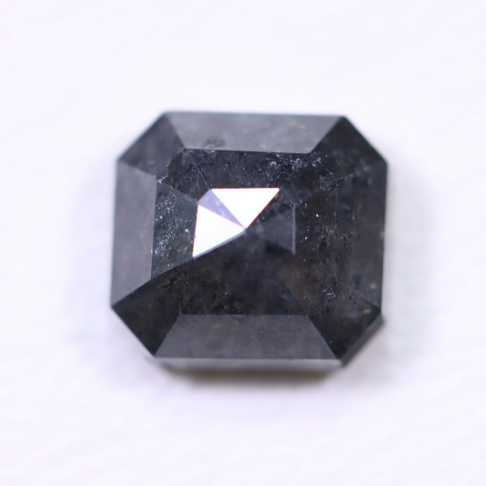 1.55ct Salt and Pepper Diamond 6.2x5.7mm - Natural Diamond, Loose Diamond: Ksmith Jewels Global Welcome to our auction house, today auction brought to you by Ksmith Jewels Global based in Penang, Malaysia specialize in all kinds of opal, diamond and color gemstone both in ma