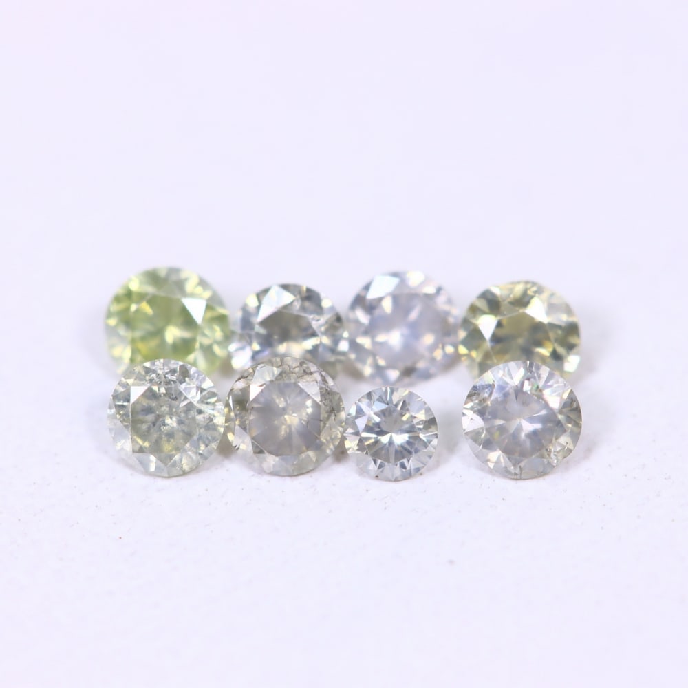 0.51ct 8pcs Unheated Round Diamond 2.6mm - Natural Diamond, Loose Diamond: Ksmith Jewels Global Welcome to our auction house, today auction brought to you by Ksmith Jewels Global based in Penang, Malaysia specialize in all kinds of opal, diamond and color gemstone both in ma