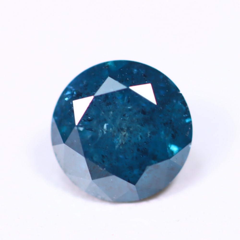 0.58ct Peacock Blue Diamond 5.3mm - Natural Diamond, Loose Diamond: Ksmith Jewels Global Welcome to our auction house, today auction brought to you by Ksmith Jewels Global based in Penang, Malaysia specialize in all kinds of opal, diamond and color gemstone both in ma