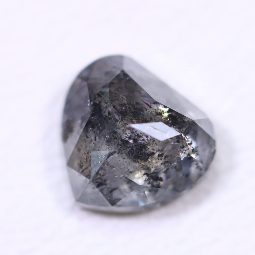 0.93ct Salt and Pepper Diamond 6.2x5.7mm - Natural Diamond, Loose Diamond: Ksmith Jewels Global Welcome to our auction house, today auction brought to you by Ksmith Jewels Global based in Penang, Malaysia specialize in all kinds of opal, diamond and color gemstone both in ma