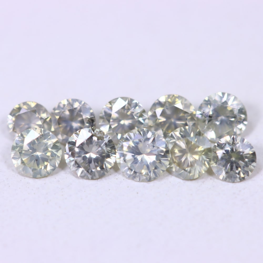 0.90ct 10pcs Unheated Round Diamond 2.7mm - Natural Diamond, Loose Diamond: Ksmith Jewels Global Welcome to our auction house, today auction brought to you by Ksmith Jewels Global based in Penang, Malaysia specialize in all kinds of opal, diamond and color gemstone both in ma