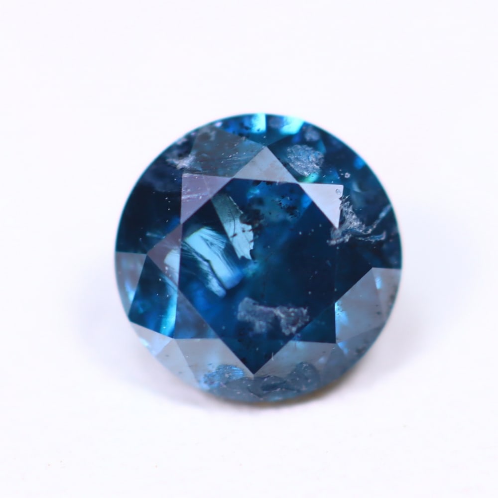 0.59ct Peacock Blue Diamond 5.2mm - Natural Diamond, Loose Diamond: Ksmith Jewels Global Welcome to our auction house, today auction brought to you by Ksmith Jewels Global based in Penang, Malaysia specialize in all kinds of opal, diamond and color gemstone both in ma