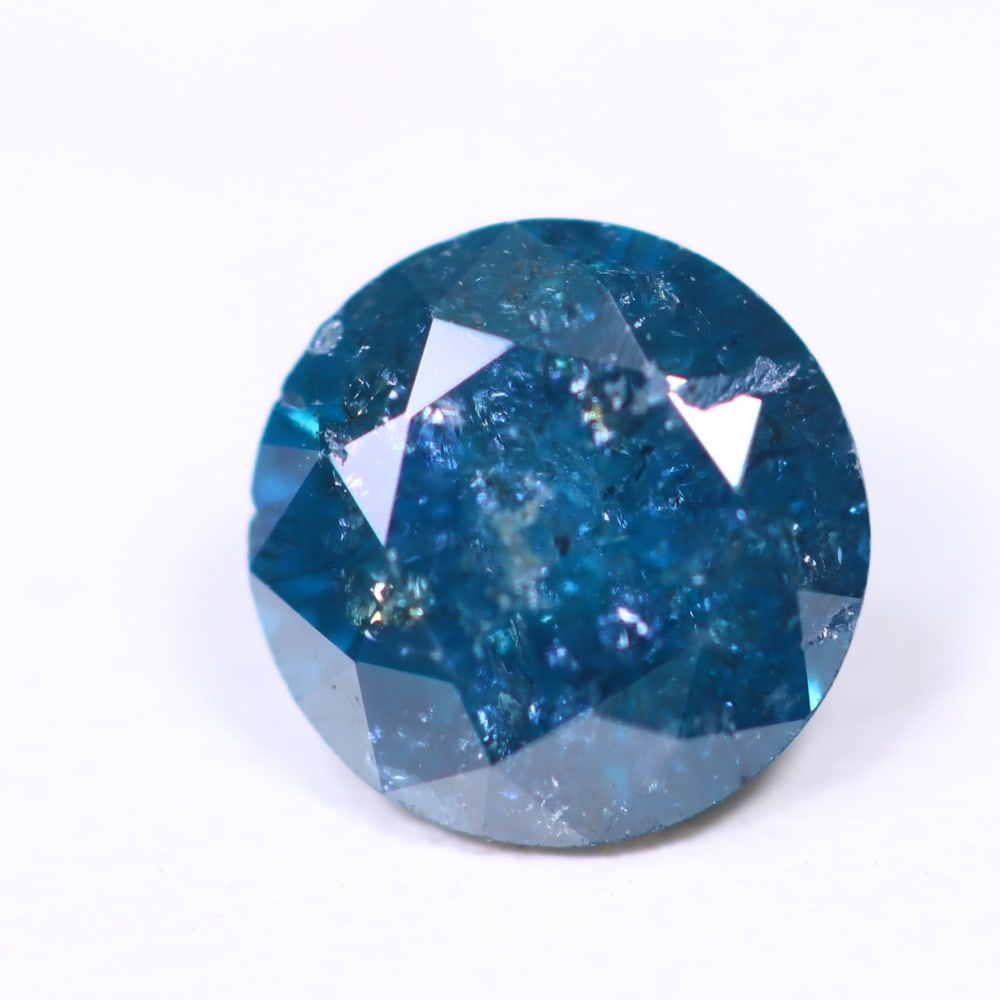 0.65ct Peacock Blue Diamond 6.7mm - Natural Diamond, Loose Diamond: Ksmith Jewels Global Welcome to our auction house, today auction brought to you by Ksmith Jewels Global based in Penang, Malaysia specialize in all kinds of opal, diamond and color gemstone both in ma