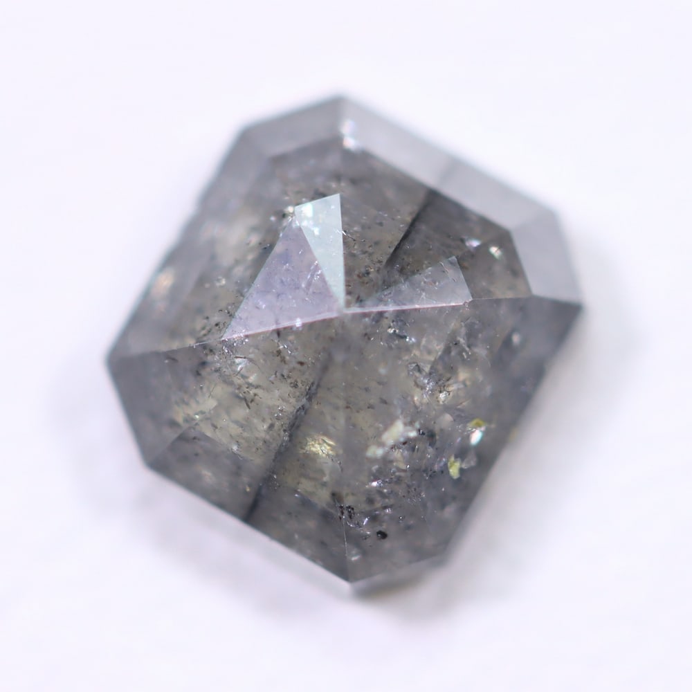 1.44ct Salt and Pepper Diamond 6.4x5.8mm - Natural Diamond, Loose Diamond: Ksmith Jewels Global Welcome to our auction house, today auction brought to you by Ksmith Jewels Global based in Penang, Malaysia specialize in all kinds of opal, diamond and color gemstone both in ma