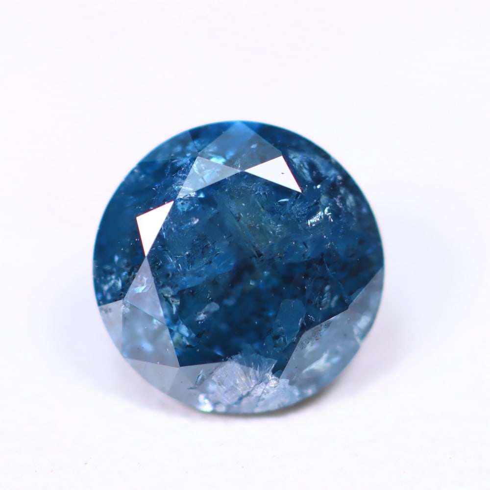 0.69ct Peacock Blue Diamond 5.3mm - Natural Diamond, Loose Diamond: Ksmith Jewels Global Welcome to our auction house, today auction brought to you by Ksmith Jewels Global based in Penang, Malaysia specialize in all kinds of opal, diamond and color gemstone both in ma