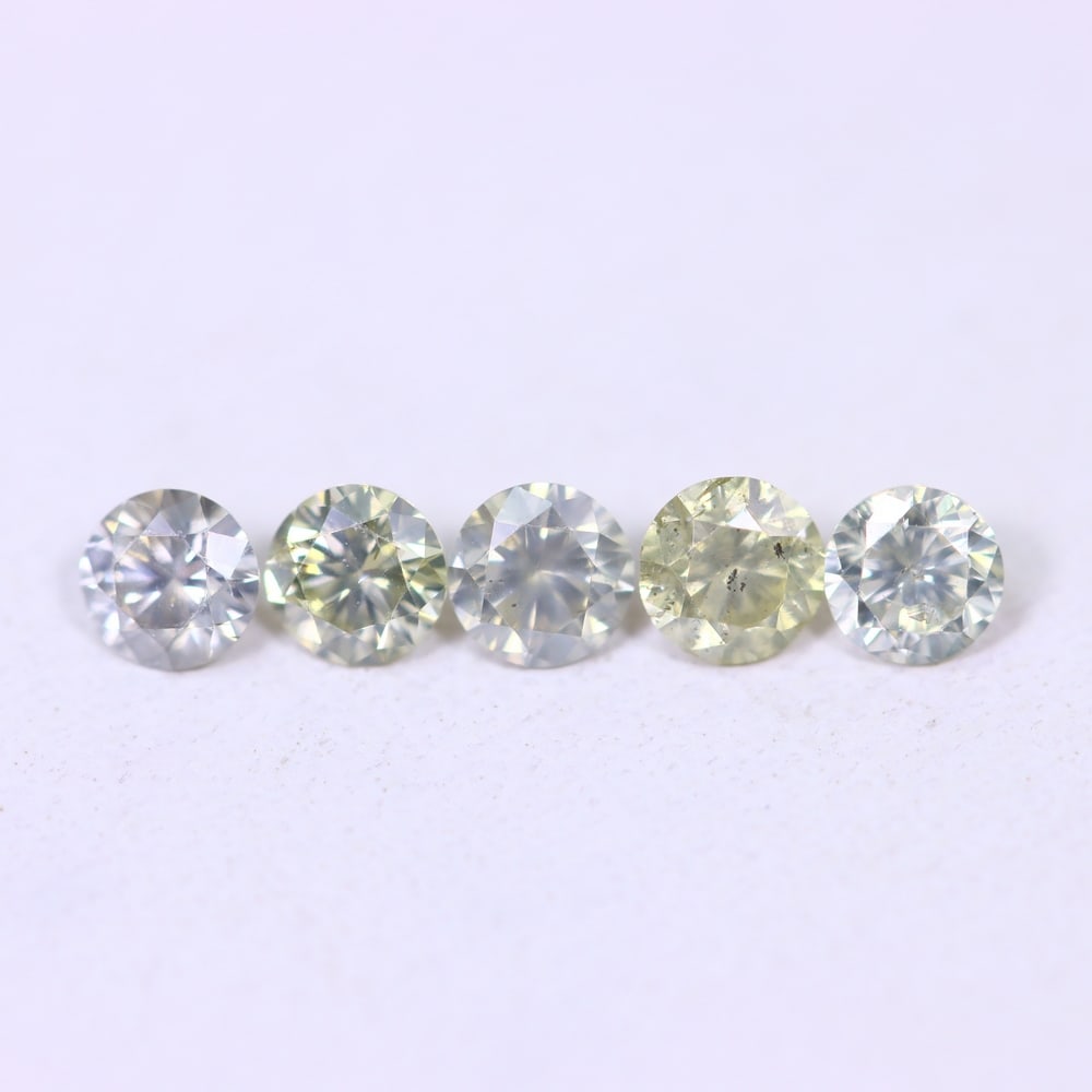 0.51ct 5pcs Unheated Round Diamond 3mm - Natural Diamond, Loose Diamond: Ksmith Jewels Global Welcome to our auction house, today auction brought to you by Ksmith Jewels Global based in Penang, Malaysia specialize in all kinds of opal, diamond and color gemstone both in ma