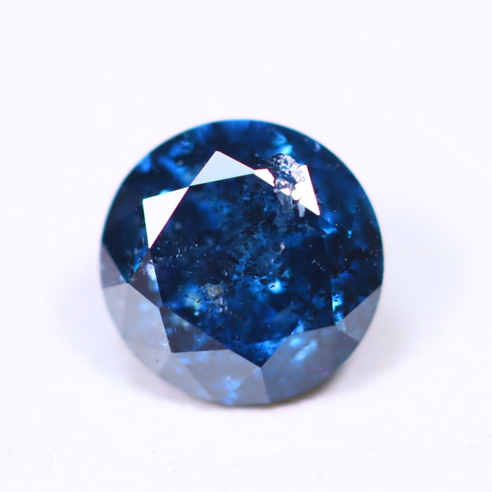 0.58ct Peacock Blue Diamond 5.2mm - Natural Diamond, Loose Diamond: Ksmith Jewels Global Welcome to our auction house, today auction brought to you by Ksmith Jewels Global based in Penang, Malaysia specialize in all kinds of opal, diamond and color gemstone both in ma