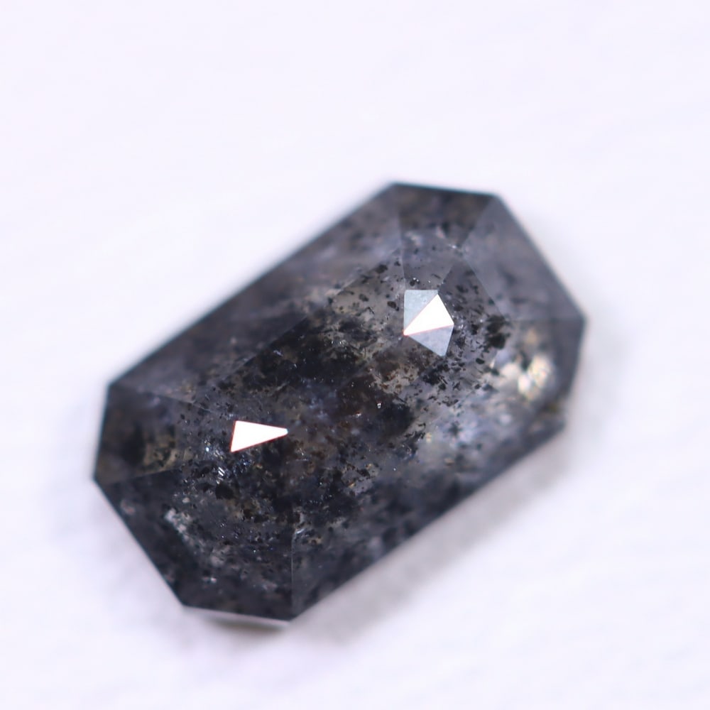 0.83ct Salt and Pepper Diamond 6.8x4.1mm - Natural Diamond, Loose Diamond: Ksmith Jewels Global Welcome to our auction house, today auction brought to you by Ksmith Jewels Global based in Penang, Malaysia specialize in all kinds of opal, diamond and color gemstone both in ma