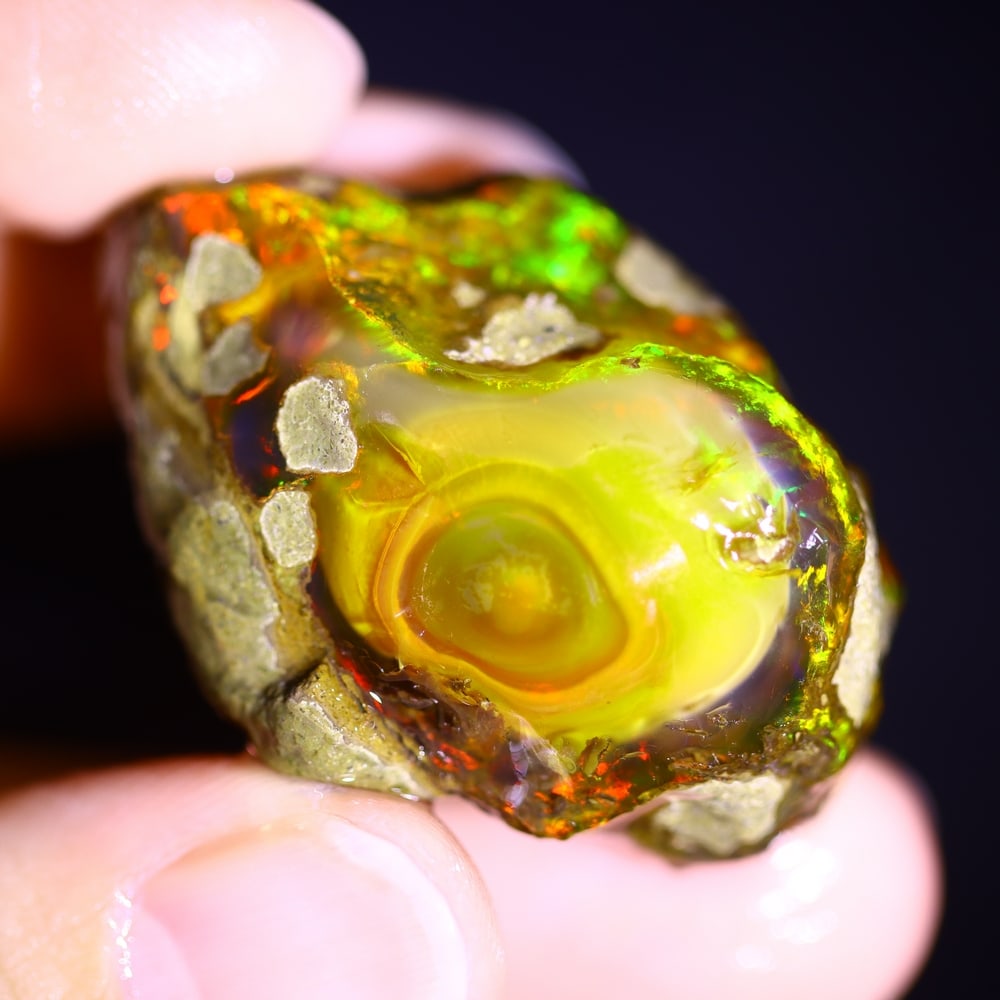 92.4cts Phantom Ghost Ethiopian Crystal Specimen Rough , 1012E - 3