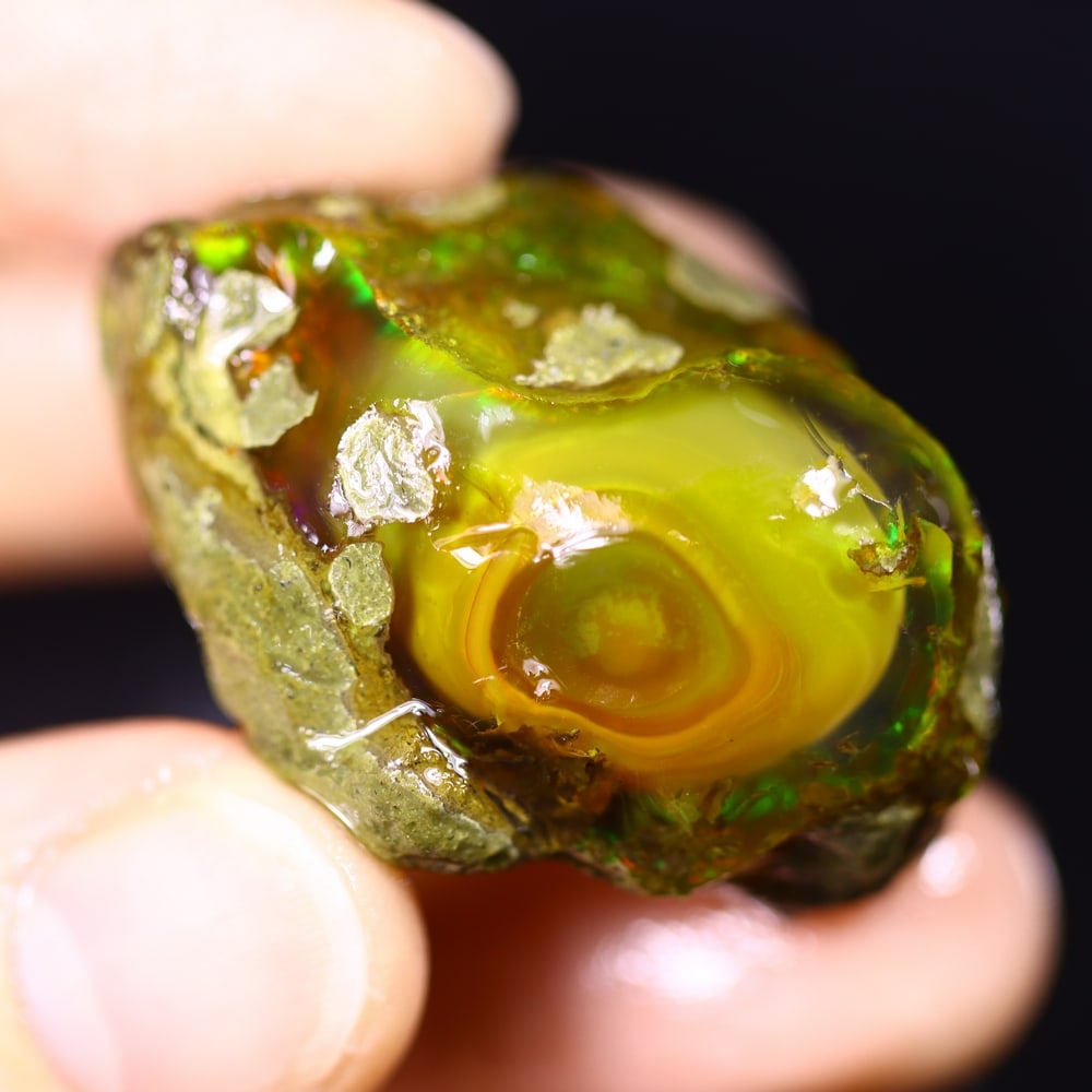 92.4cts Phantom Ghost Ethiopian Crystal Specimen Rough , 1012E - 4