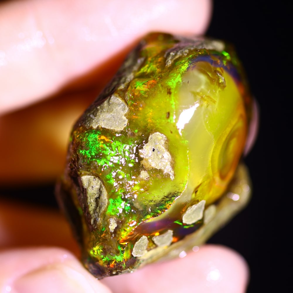 92.4cts Phantom Ghost Ethiopian Crystal Specimen Rough , 1012E - 7