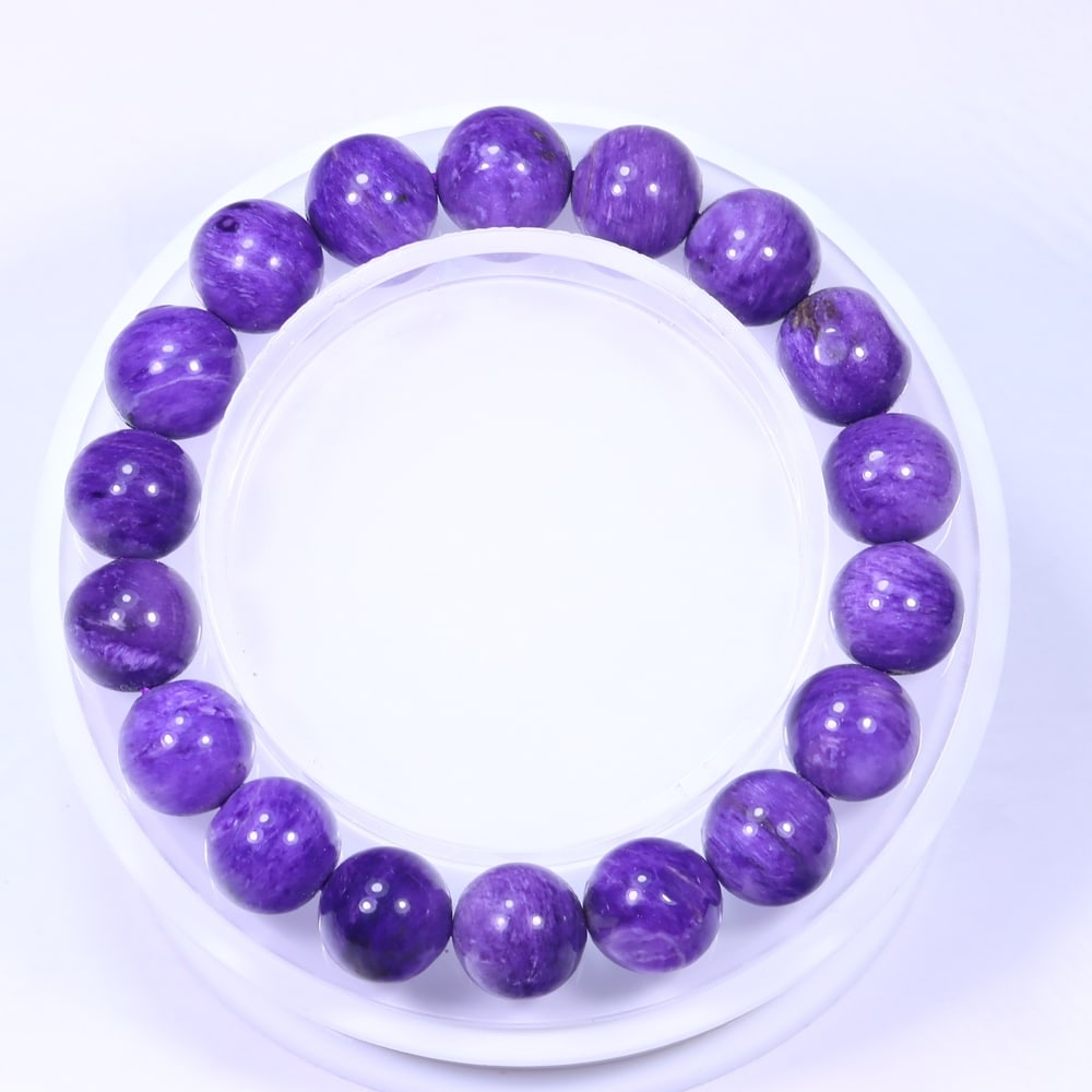 33g Chariote Bracelet - Polished Beads , 957E: Ksmith Heritage Auctioneers Subject: Natural Chariote Carat Weight: 33g