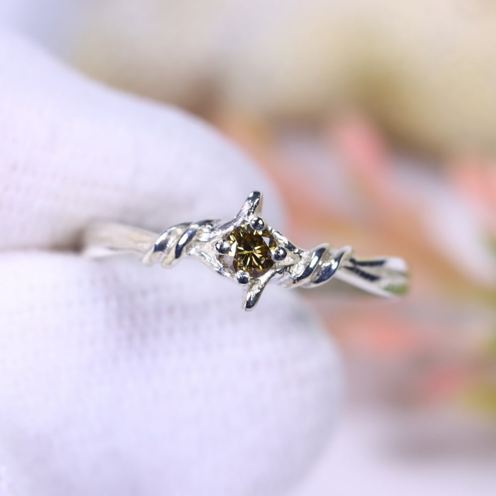 1g Natural Diamond Sterling Silver 925 Ring - Size US 6, 297D: Ksmith Heritage Auctioneers Subject: Natural Diamond Ring (925)