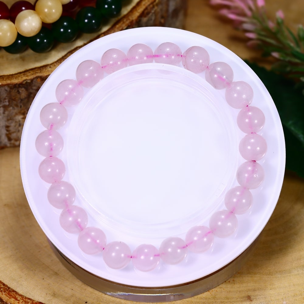 19.09g Rose Quartz Bracelet - Polished Beads, 277B: Ksmith Heritage Auctioneers Subject: Natural Rose Quartz Carat Weight: 19.09g