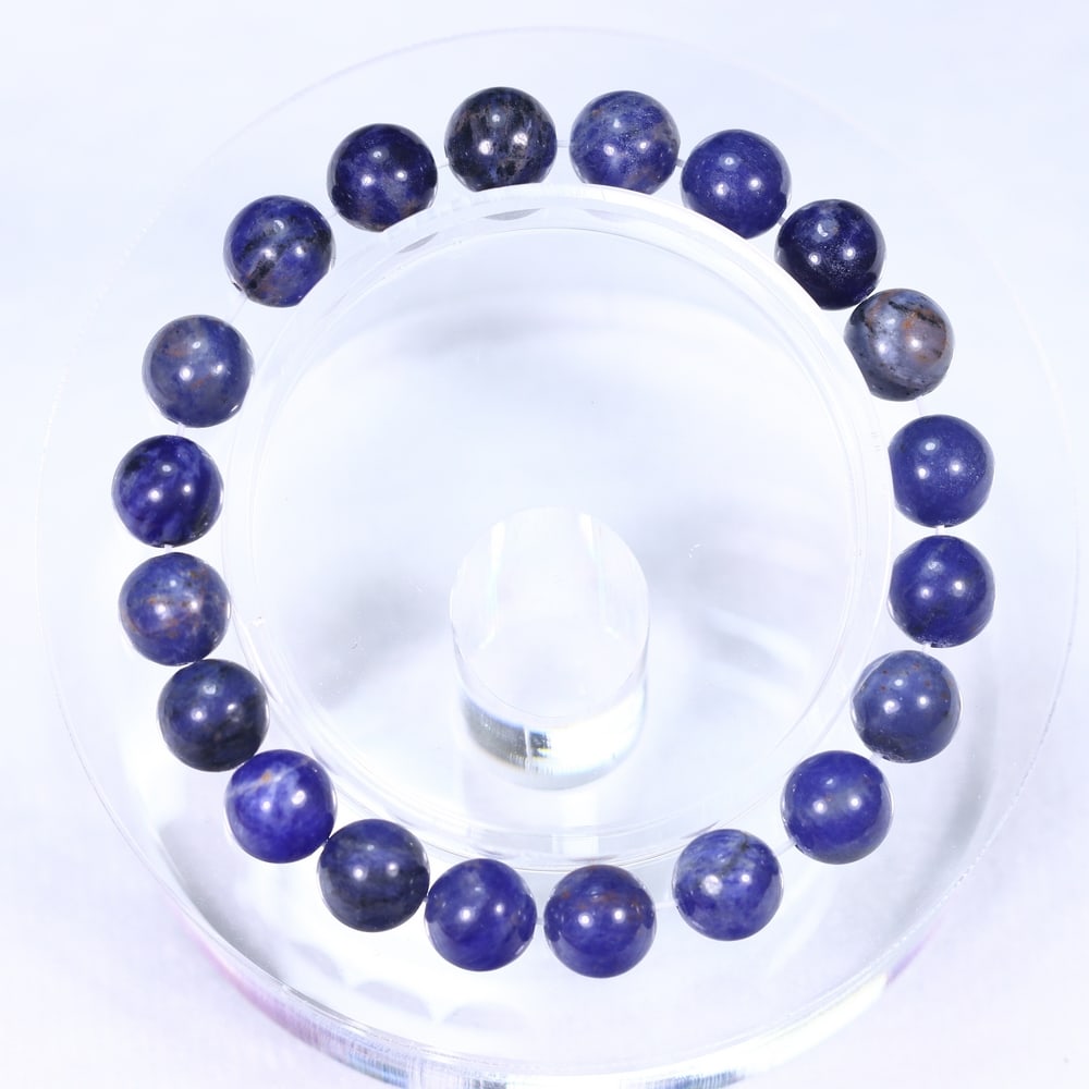 15.83g Sodalite Bracelet - Polished Beads , 233E: Ksmith Heritage Auctioneers Subject: Natural Sodalite Carat Weight: 15.83g
