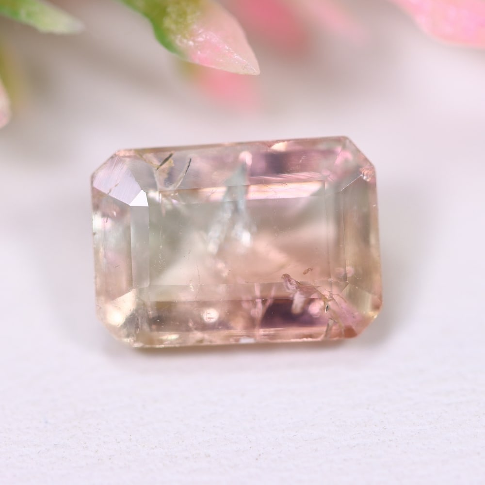 3.12cts Natural Watermelon Tourmaline - Bi-Colour Faceted Cut , 976E: Ksmith Heritage Auctioneers Subject: Natural Tourmaline Origin: Africa Carat Weight: 3.12 cts Dimension: 10.4x7.3x4.6 mm Type: Faceted, Polished