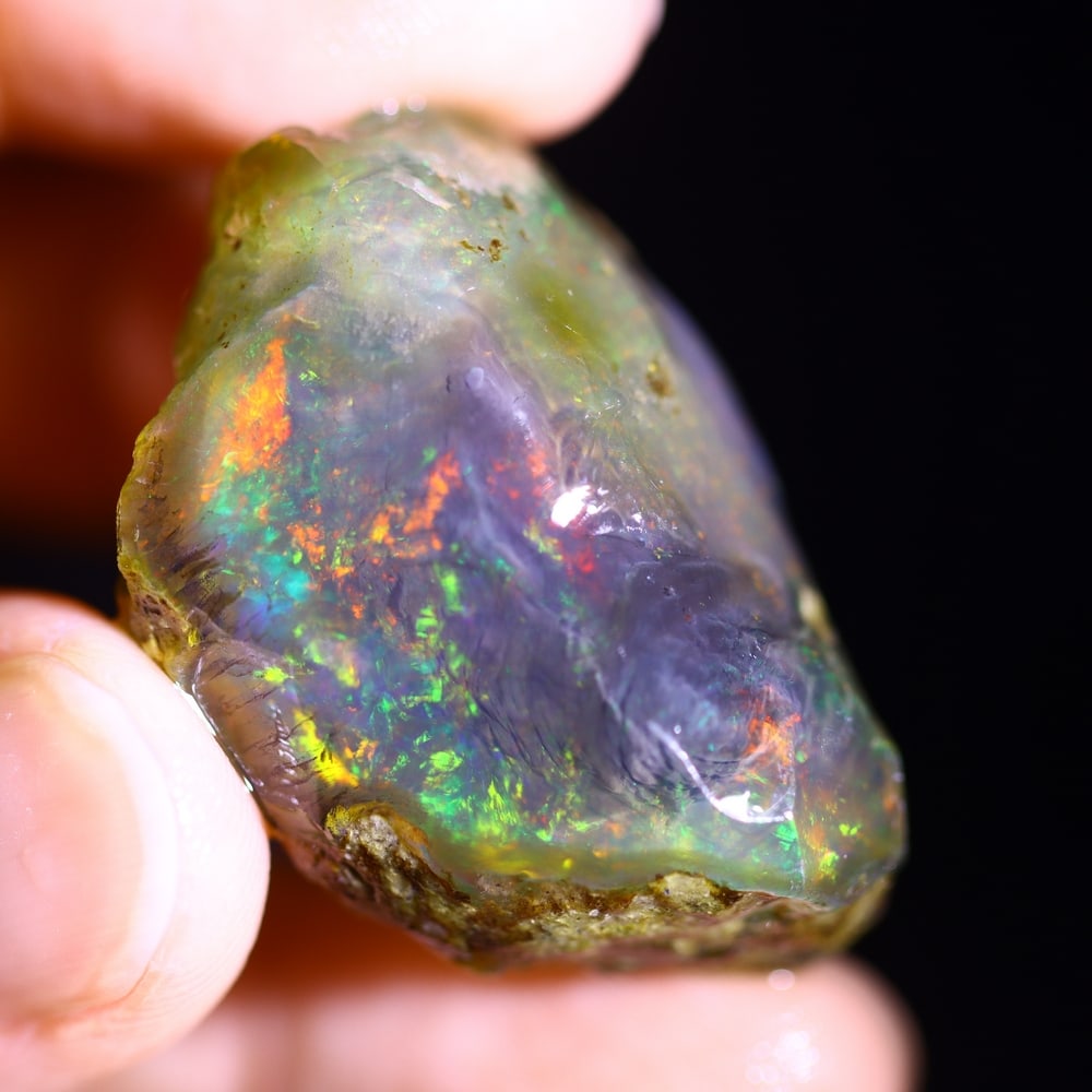 75.4cts Dark Phamton Egg Ethiopian Crystal Specimen Rough , 1003E: Ksmith Heritage Auctioneers Subject: Natural Ethiopian Crystal Rough Origin: Ethiopia Carat Weight: 75.4 cts Dimension: 32x21x18 mm Treatment: Unheated Type: Rough Specime