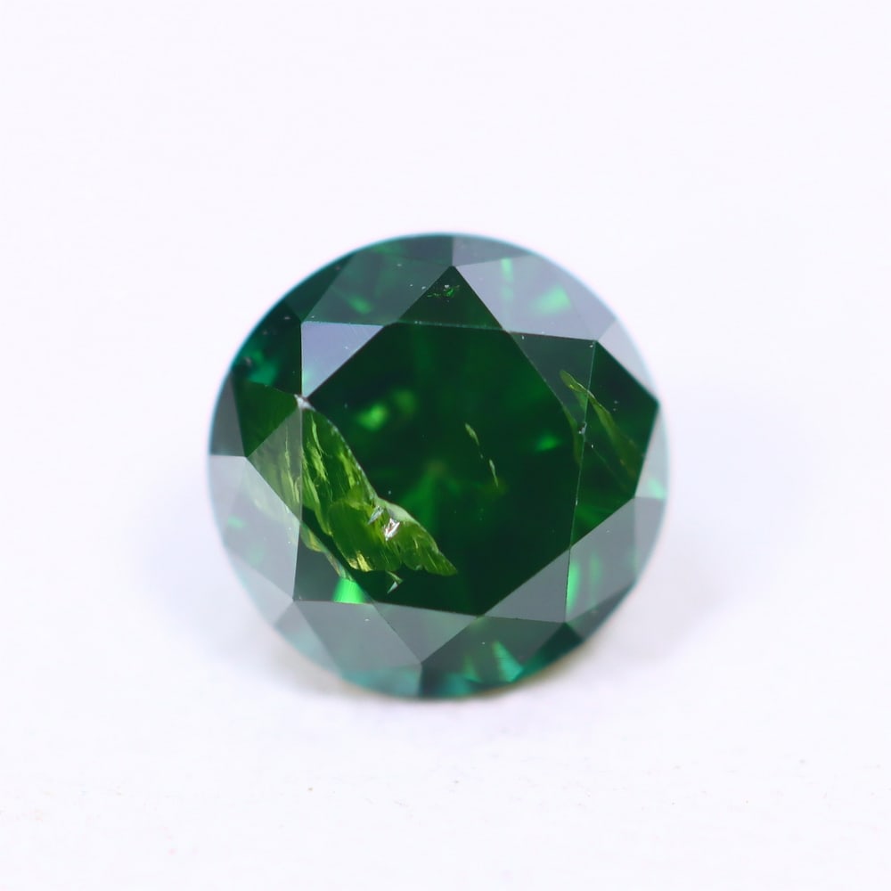 0.44ct Green Diamond 4.6mm - Natural Diamond, Loose Diamond, 1135D: Ksmith Heritage Auctioneers Subject: Natural Diamond Origin: Africa Treatment: HPHT