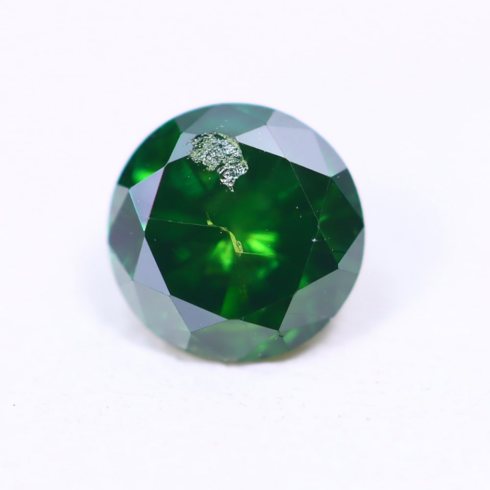0.41ct Green Diamond 4.8mm - Natural Diamond, Loose Diamond, 843D: Ksmith Heritage Auctioneers Subject: Natural Diamond Origin: Africa Treatment: HPHT