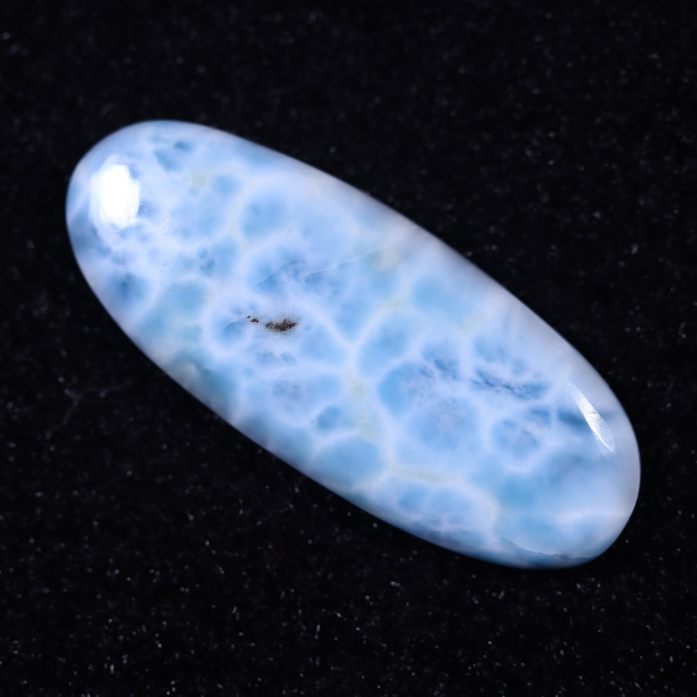 *20.71cts Natural Larimar - Polished Cabochon, 848B: Ksmith Heritage Auctioneers Subject: Natural Larimar Carat Weight: 20.71 cts Dimension: 34.8x14.4x4.3 mm Type: Cabochon, Polished